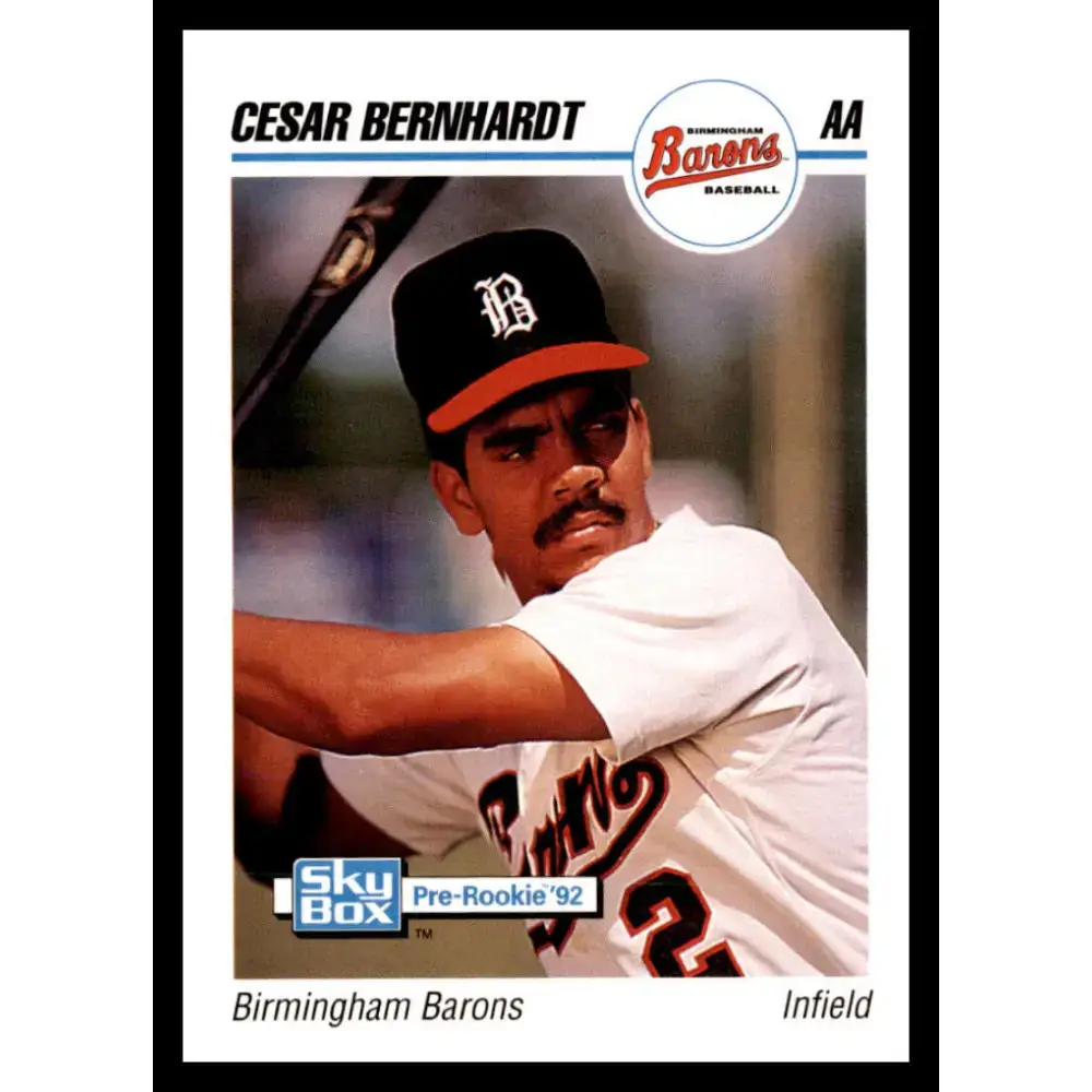 1992 Skybox AA #37 Cesar Bernhardt Birmingham Barons NM-MT Baseball Card - Baseball Card Single