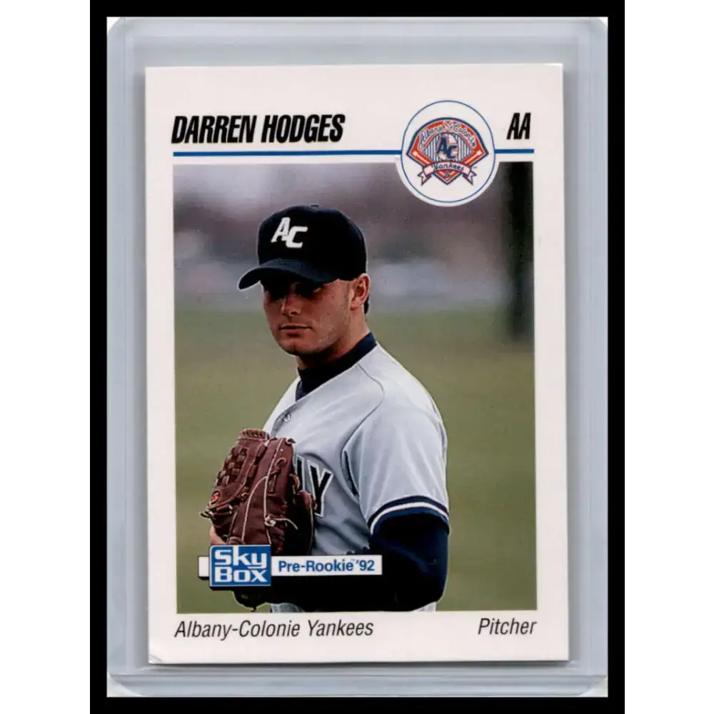 1992 Skybox AA #5 Darren Hodges Albany-Colonie Yankees NM-MT Baseball Card - Baseball Card Single