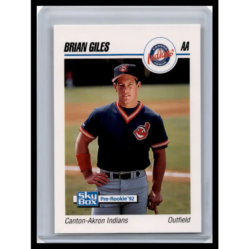 1992 Skybox AA #50 Brian Giles Canton-Akron Indians NM-MT Baseball Card - Baseball Card Single