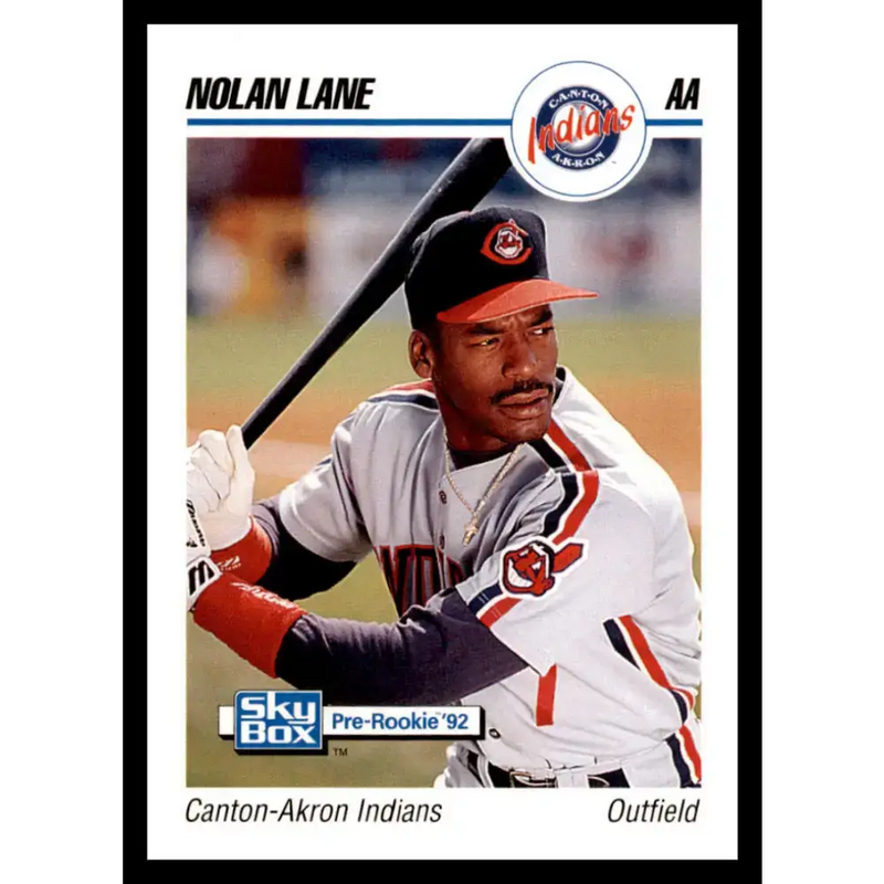 1992 Skybox AA #52 Nolan Lane Canton-Akron Indians NM-MT Baseball Card - Baseball Card Single