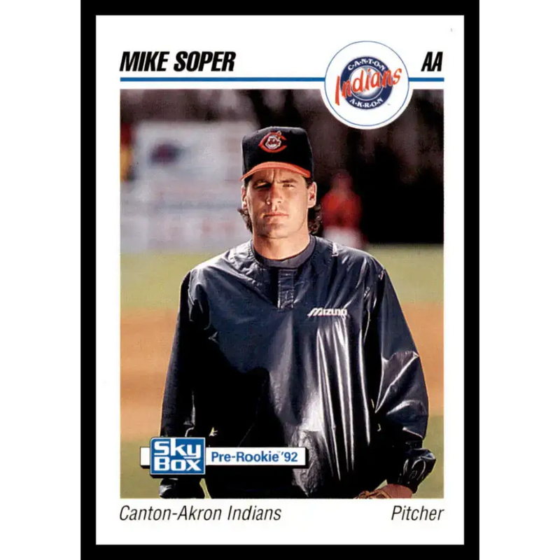 1992 Skybox AA #55 Mike Soper Canton-Akron Indians NM-MT Baseball Card - Baseball Card Single