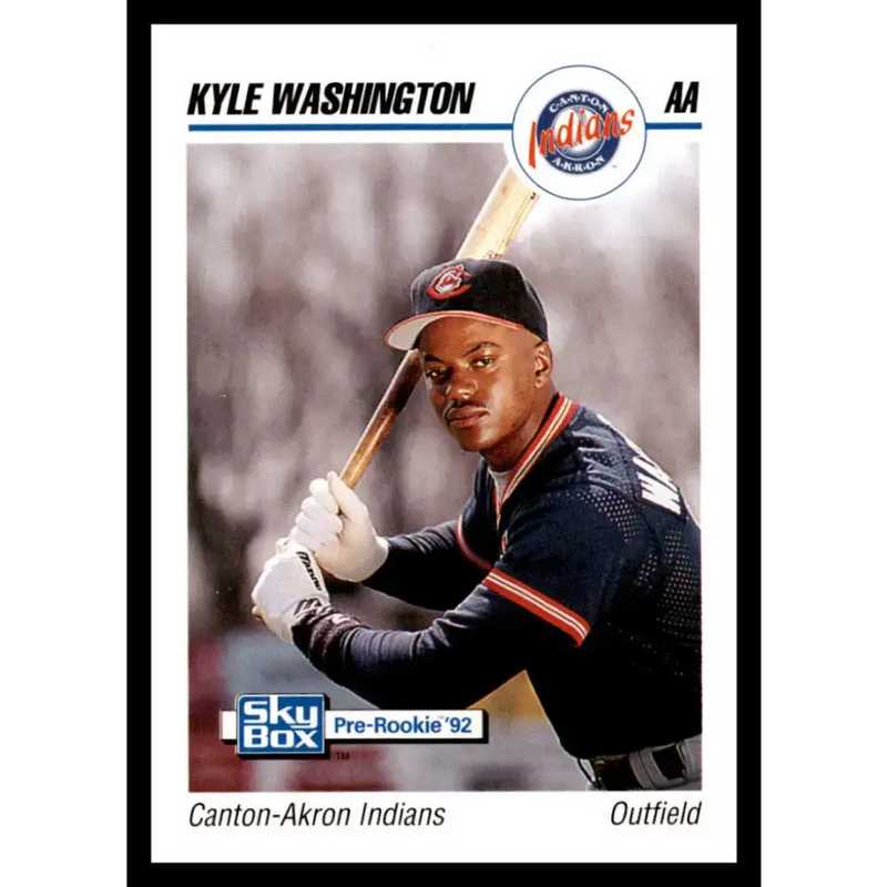 1992 Skybox AA #58 Kyle Washington Canton-Akron Indians NM-MT Baseball Card - Baseball Card Single