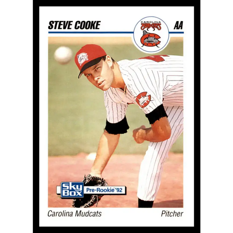1992 Skybox AA #61 Steve Cooke Carolina Mudcats NM-MT Baseball Card - Baseball Card Single