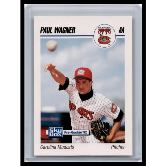 1992 Skybox AA #68 Paul Wagner Carolina Mudcats NM-MT Baseball Card - Baseball Card Single