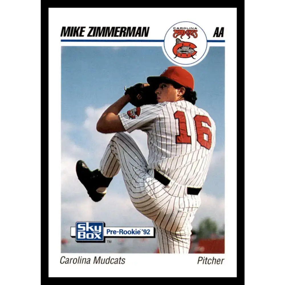 1992 Skybox AA #69 Mike Zimmerman Carolina Mudcats NM-MT Baseball Card - Baseball Card Single