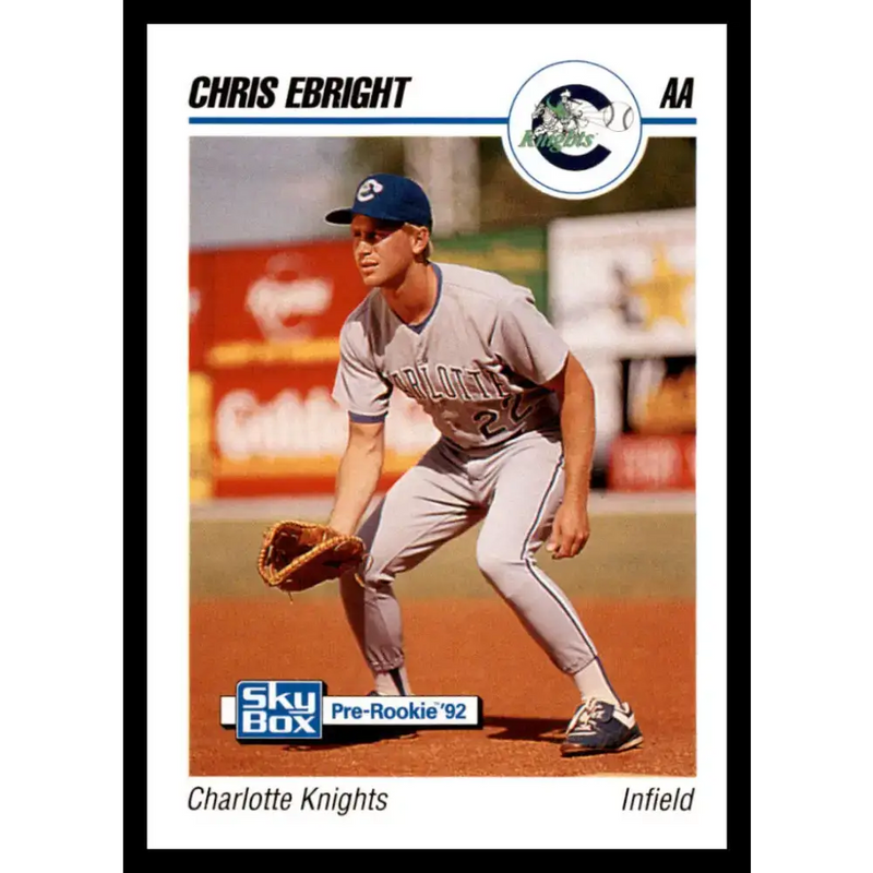 1992 Skybox AA #71 Chris Ebright Charlotte Knights NM-MT Baseball Card - Baseball Card Single