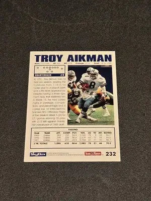 1992 SkyBox Impact #232 Troy Aikman - Football Card Single