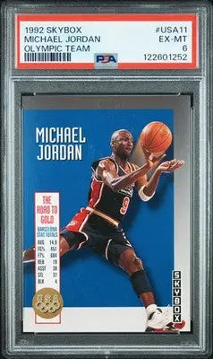 1992 Skybox Olympic Team Michael Jordan #USA11 Basketball PSA 6