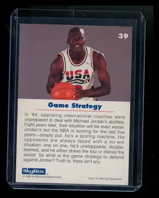 1992 SkyBox USA Basketball Michael Jordan #39 Basketball - Basketball Card Single
