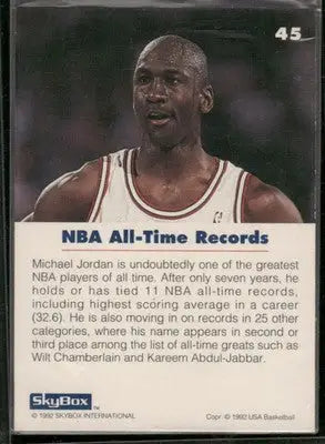 1992 SkyBox USA Basketball Michael Jordan #45 Basketball - Basketball Card Single