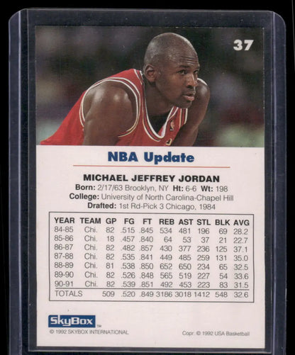 1992 SkyBox USA Basketball NBA Update Michael Jordan #37 Basketball - Basketball Card