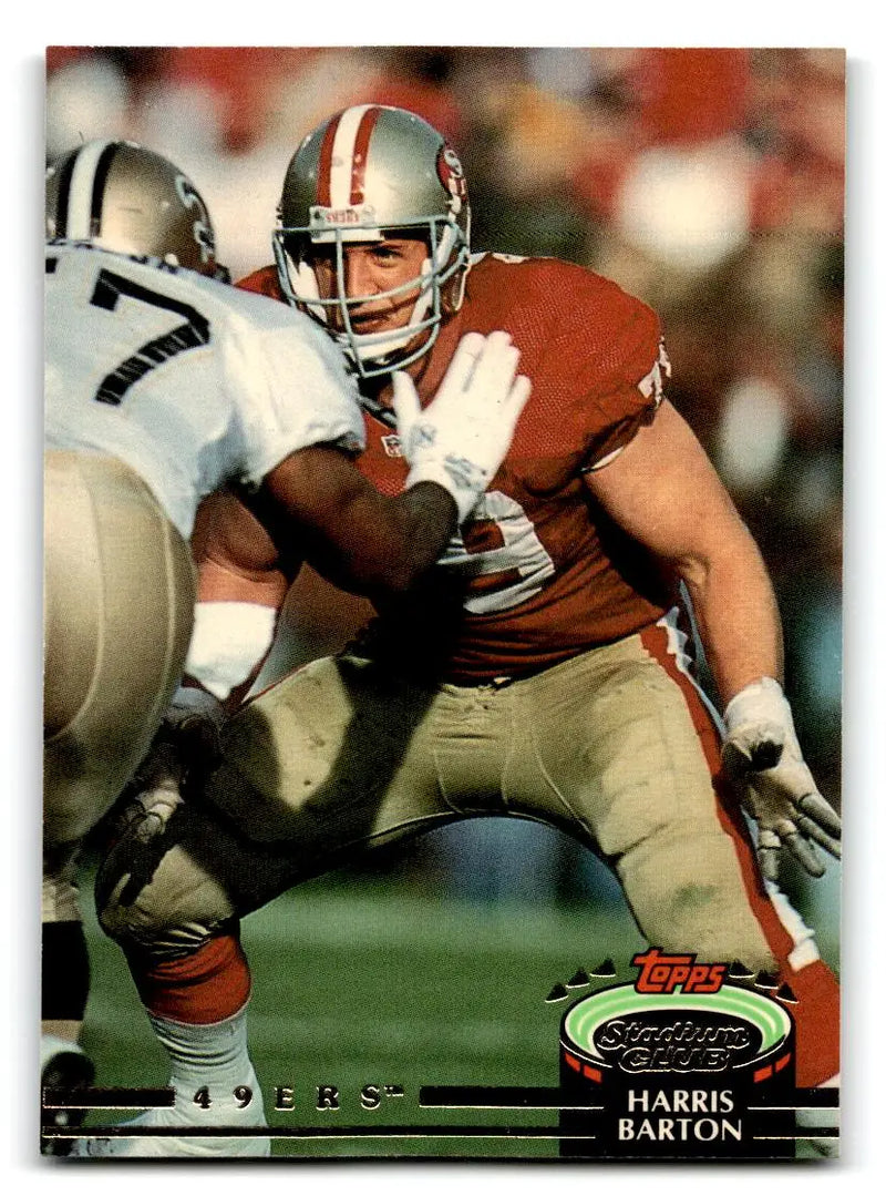 1992 Stadium Club #101 Harris Barton - Football Card Single