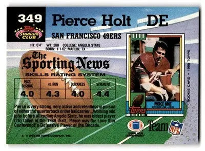 1992 Stadium Club #349 Pierce Holt - Football Card Single