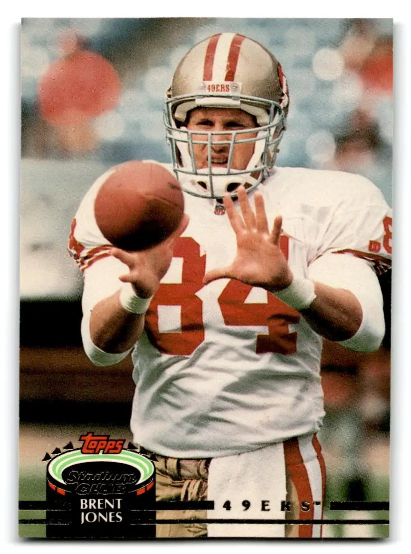 1992 Stadium Club #432 Brent Jones - Football Card Single