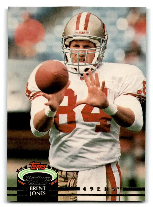 1992 Stadium Club #432 Brent Jones - Football Card Single