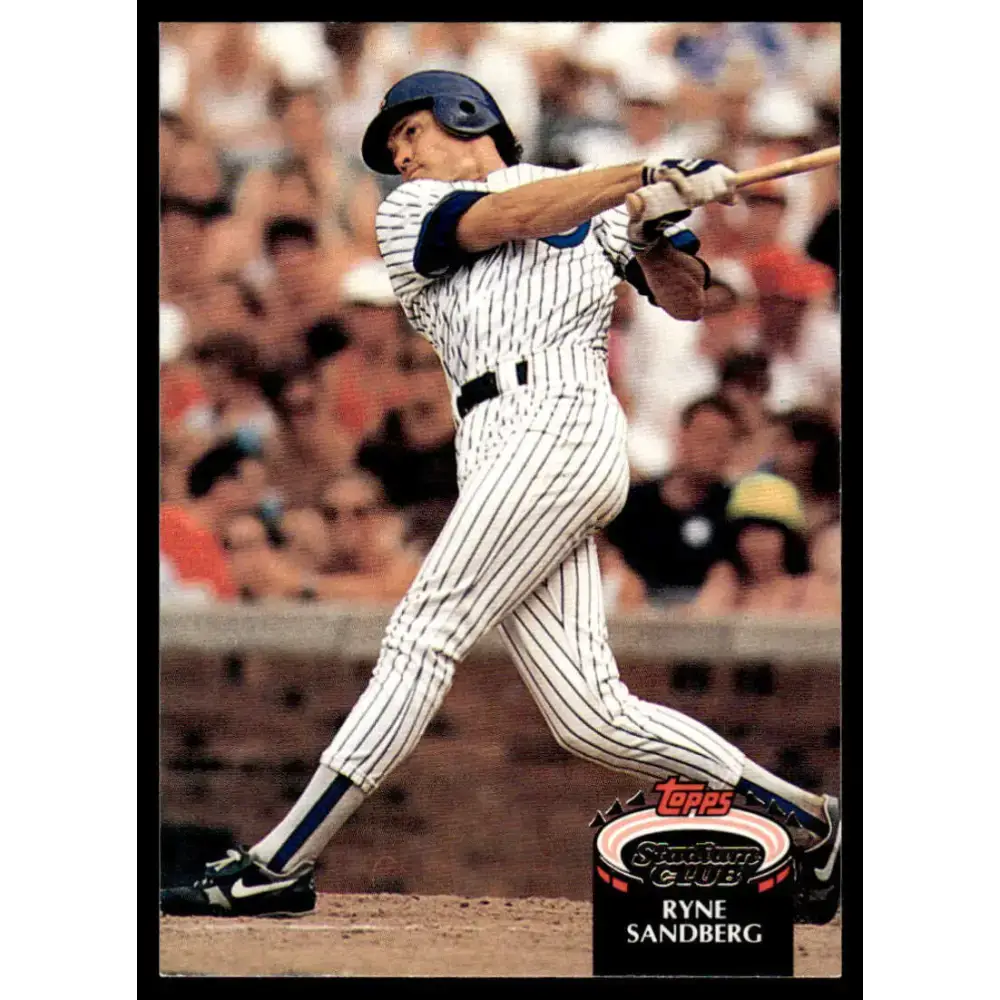 1992 Stadium Club #50 Ryne Sandberg EX Chicago Cubs Baseball Card - Baseball Card Single