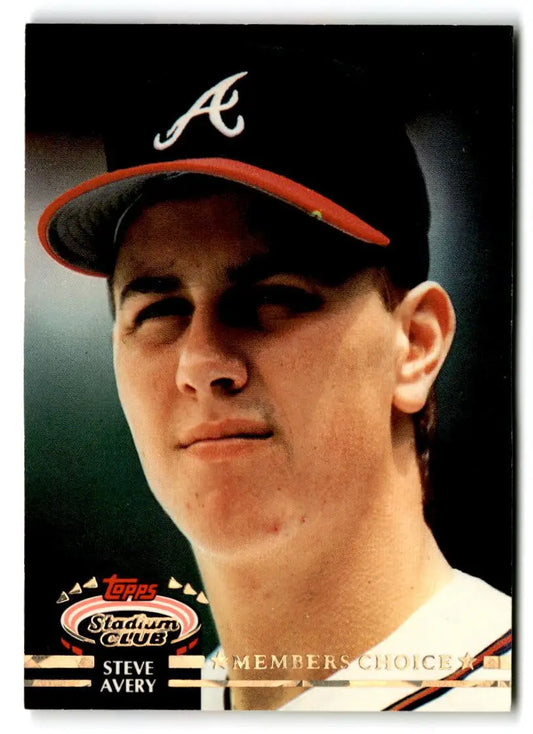 1992 Stadium Club #594 Steve Avery - Baseball Card Single