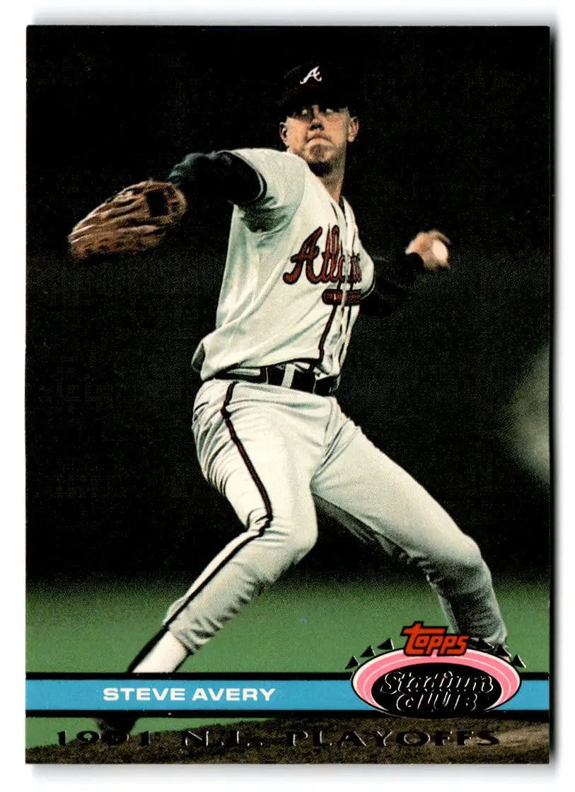 1992 Stadium Club Dome #9 Steve Avery - Baseball Card Single