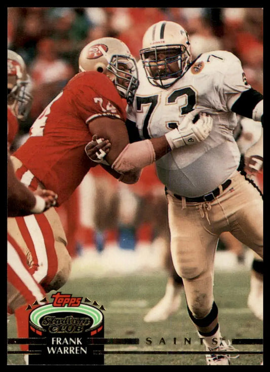 1992 Stadium Club Frank Warren 316 New Orleans Saints NM - Football Card Single