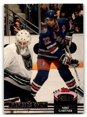 Original gloss stadium club members NNO Mike Gartner hockey card in excellent condition