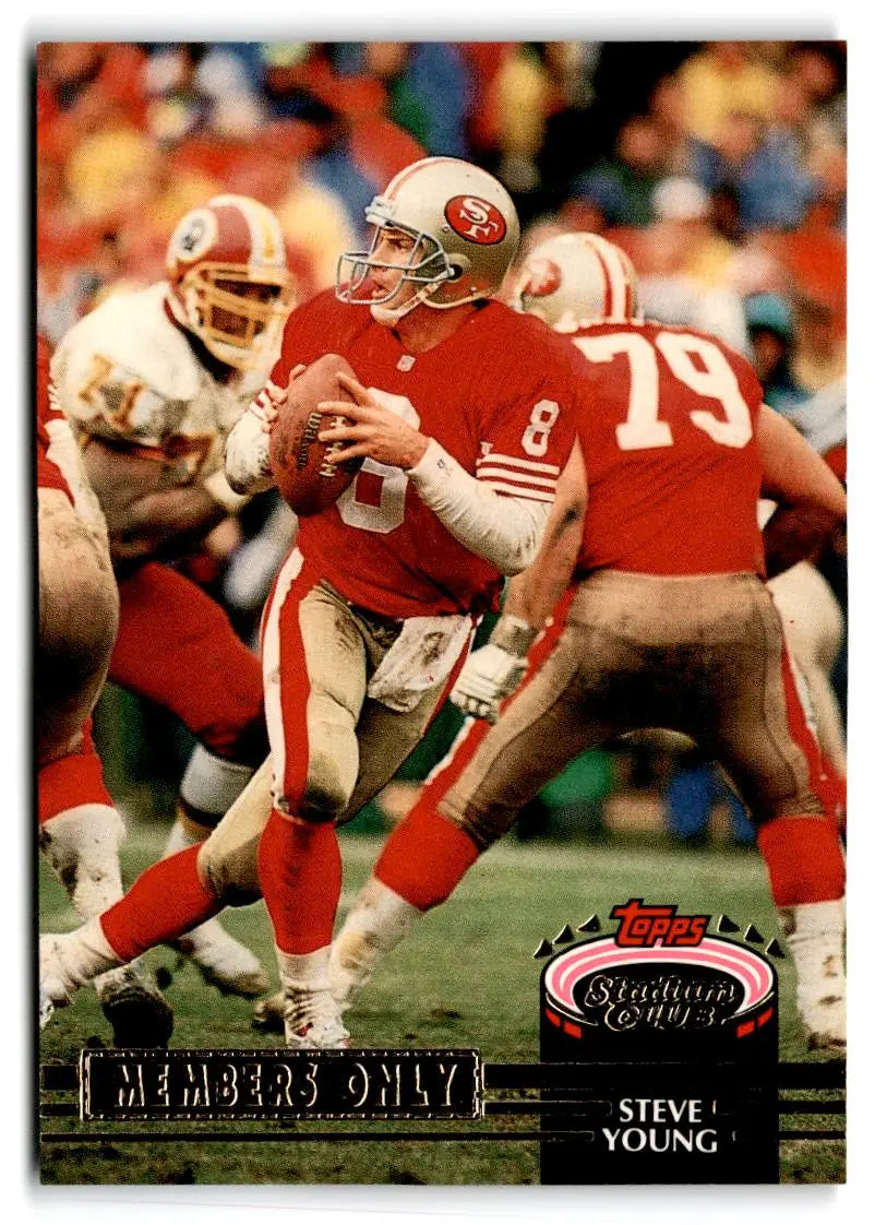1992 Stadium Club Members Only #NNO Steve Young - Football Card Single