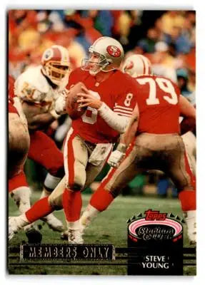 1992 Stadium Club Members Only #NNO Steve Young - Football Card Single