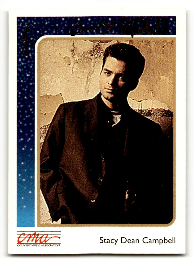 1992 Sterling Cards CMA Country Gold Stacy Dean Campbell #84 - Music Card Single