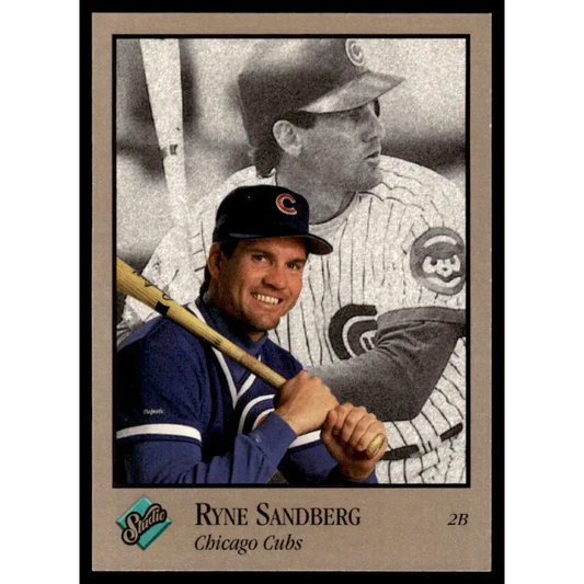 1992 Studio #18 Ryne Sandberg EX Chicago Cubs Baseball Card - Baseball Card Single