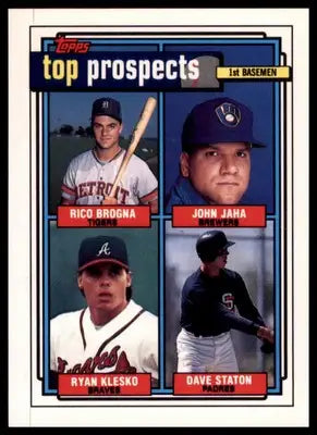 1992 Top Prospects Brogna / Jaha / Klesko / Staton Rookie 1992 Topps #126 - Baseball Card Single
