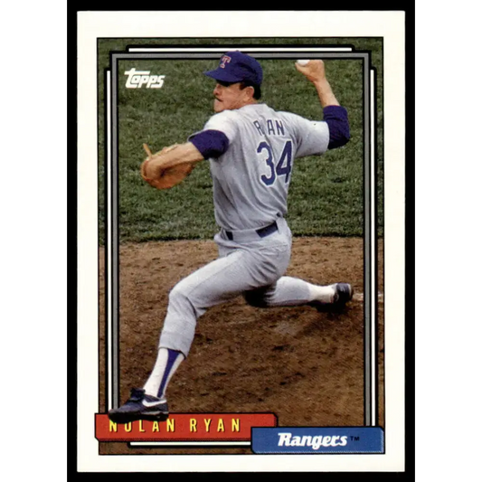 1992 Topps #1 Nolan Ryan EX/NM Texas Rangers Baseball Card