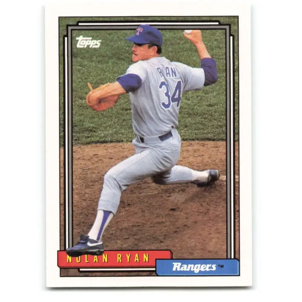 1992 Topps #1 Nolan Ryan NM-MT Texas Rangers Baseball Card - Baseball Card Single