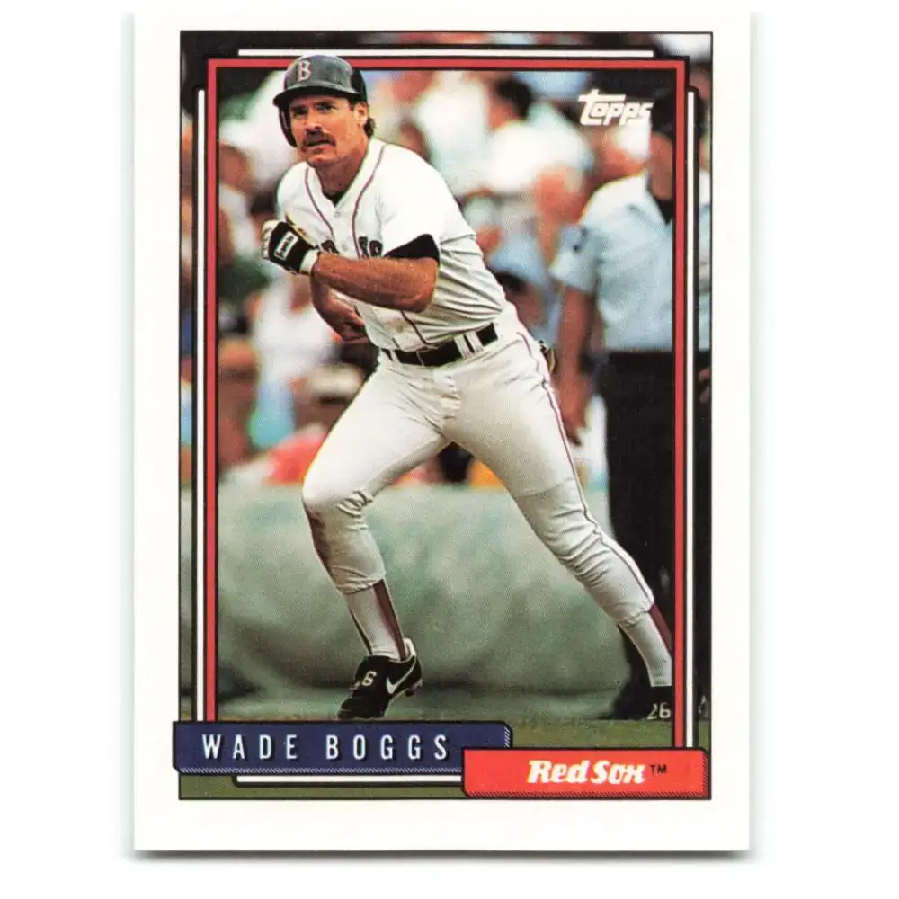 1992 Topps #10 Wade Boggs NM-MT Boston Red Sox Baseball Card - Baseball Card Single
