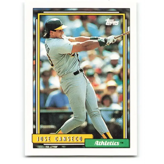 1992 Topps #100 Jose Canseco NM-MT Oakland Athletics Baseball Card