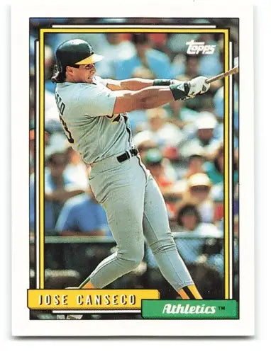 1992 Topps #100 Jose Canseco NM Near Mint Athletics ID:82514 - Baseball Card Single