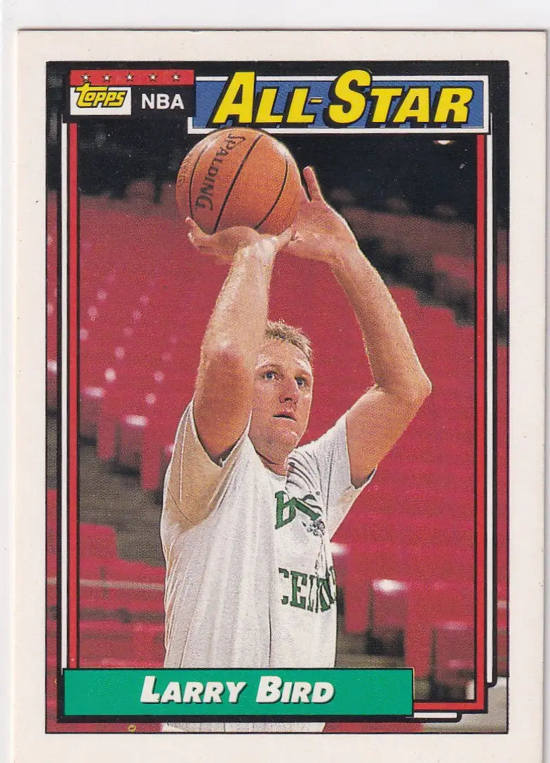 1992 TOPPS #100 LARRY BIRD ALL STAR- BOSTON CELTICS - Basketball Card Single