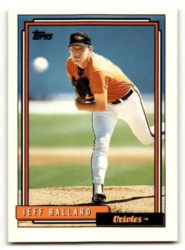 1992 Topps #104 Jeff Ballard Baltimore Orioles Baseball Cards EX/NM ID:61131 - Baseball Card Single
