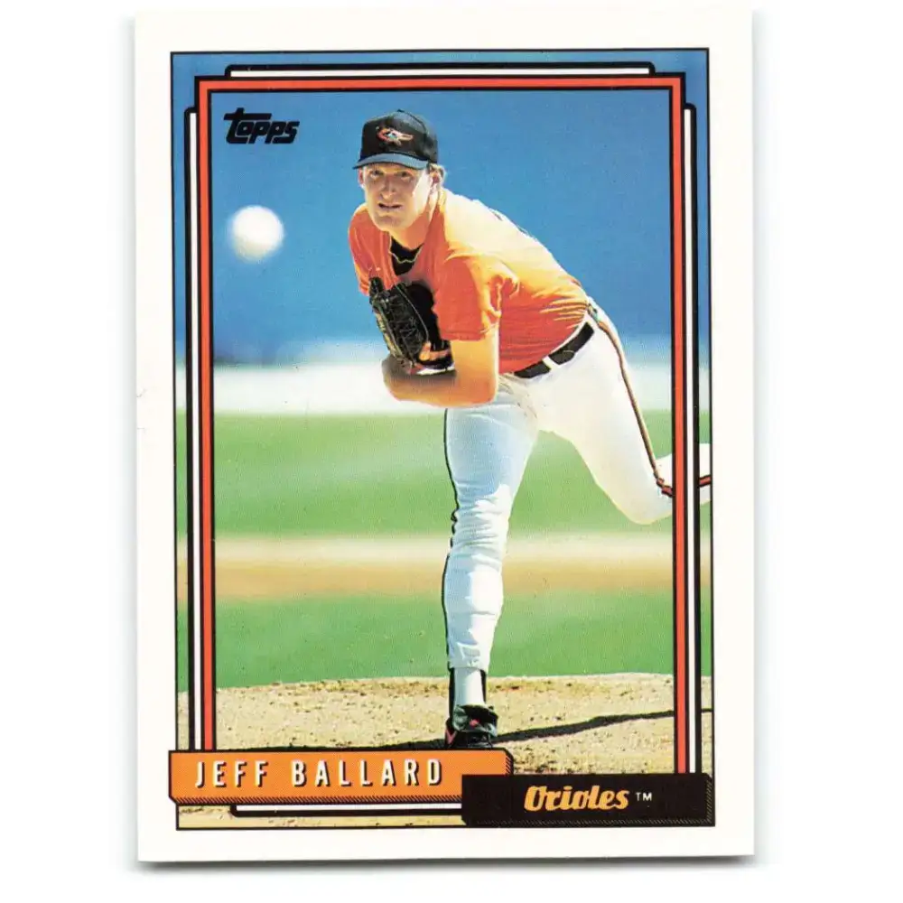 1992 Topps #104 Jeff Ballard NM-MT Baltimore Orioles Baseball Card - Baseball Card Single