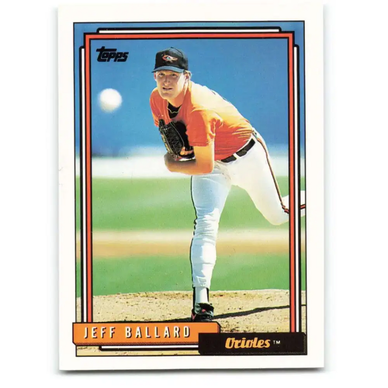 1992 Topps #104 Jeff Ballard NM-MT Baltimore Orioles Baseball Card - Baseball Card Single