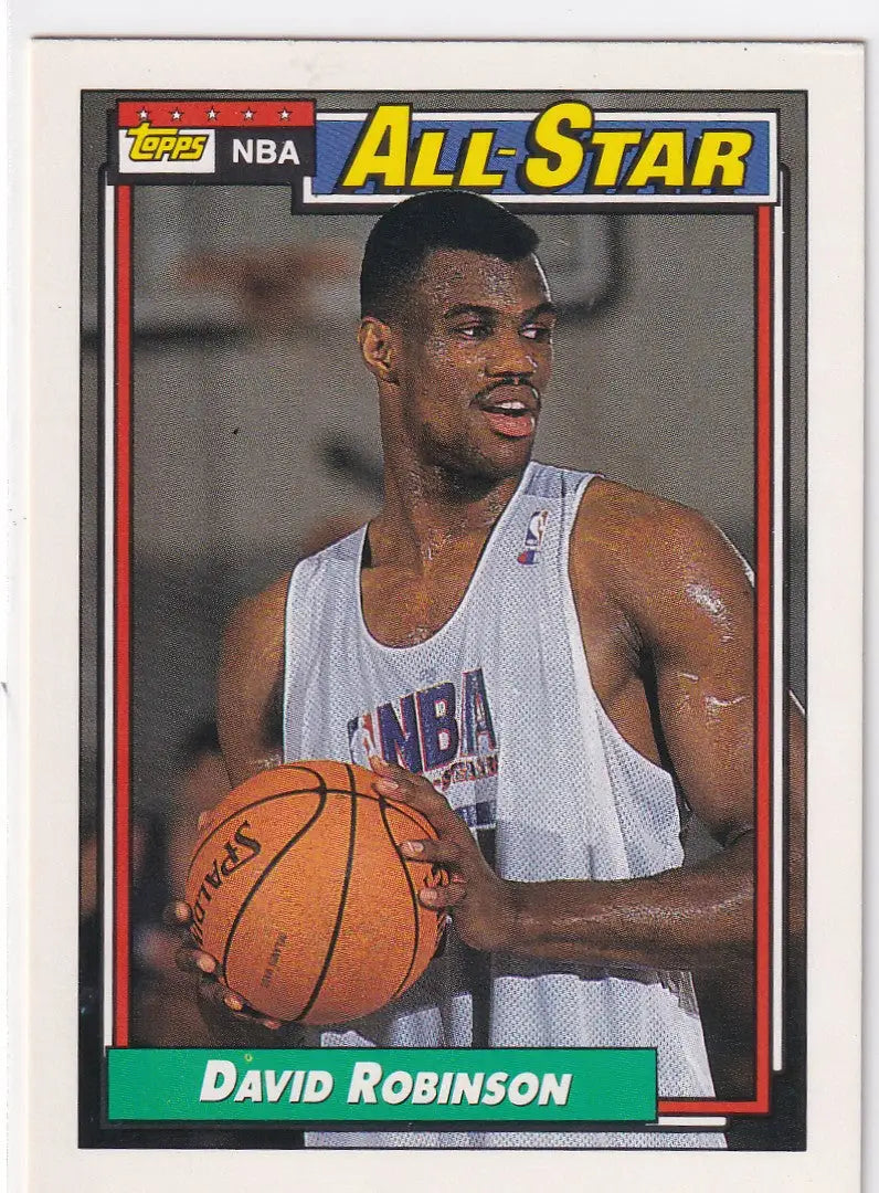 1992 TOPPS #106 DAVID ROBINSON ALL STAR- SAN ANTONIO SPURS - Basketball Card Single