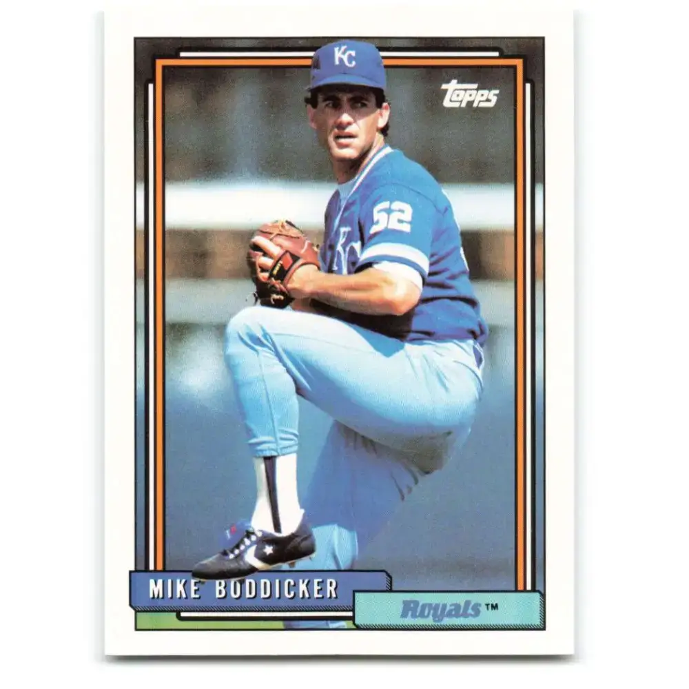 1992 Topps #106 Mike Boddicker NM-MT Kansas City Royals Baseball Card - Baseball Card Single