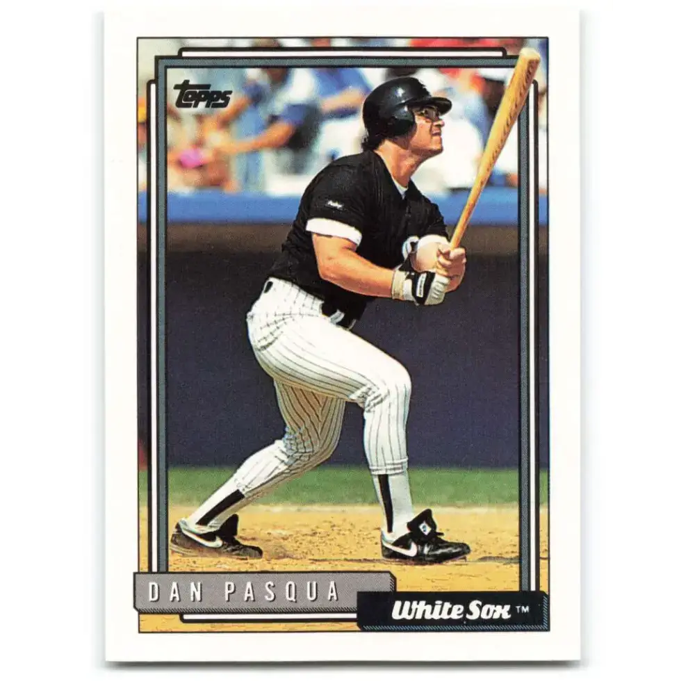 1992 Topps #107 Dan Pasqua EX Excellent Chicago White Sox Baseball Card - Baseball Card