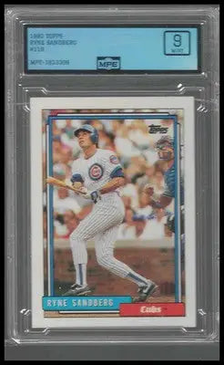 1992 Topps #110 Ryne Sandberg MPE 9 - Baseball Card Single