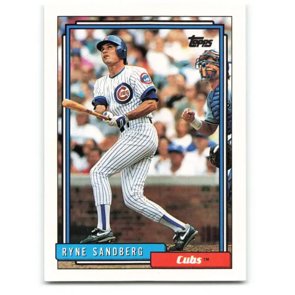 1992 Topps #110 Ryne Sandberg NM-MT Chicago Cubs Baseball Card - Baseball Card Single