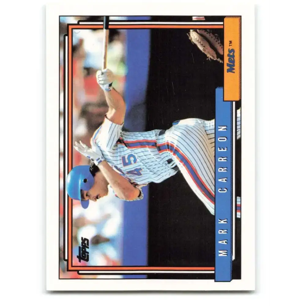1992 Topps #111 Mark Carreon EX Excellent New York Mets Baseball Card - Trading Cards