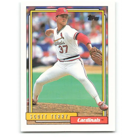 1992 Topps #117 Scott Terry EX Excellent St. Louis Cardinals Baseball Card - Baseball Card
