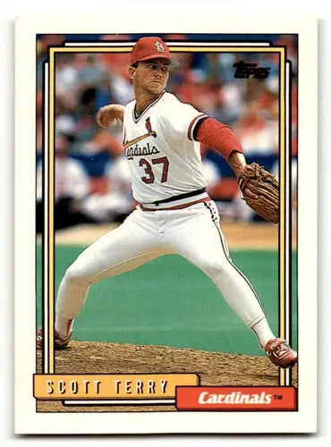 1992 Topps #117 Scott Terry St. Louis Cardinals Baseball Cards EX/NM ID:55866 - Baseball Card Single