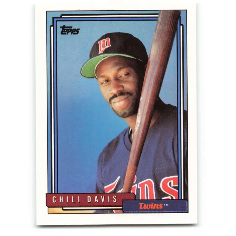 1992 Topps #118 Chili Davis NM-MT Minnesota Twins Baseball Card - Baseball Card Single