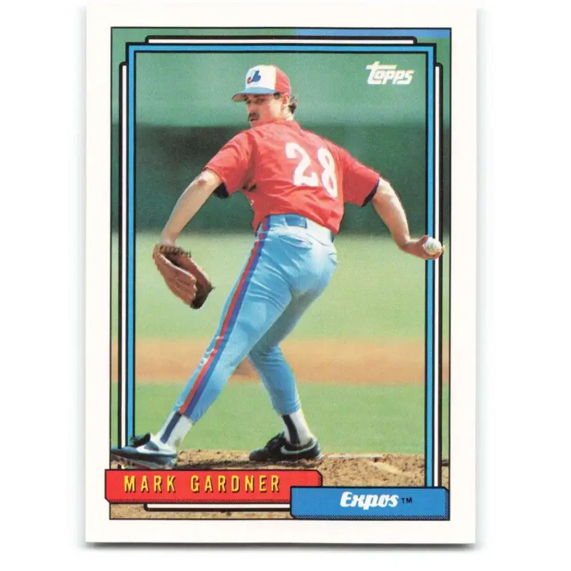 1992 Topps #119 Mark Gardner NM-MT Montreal Expos Baseball Card - Baseball Card Single