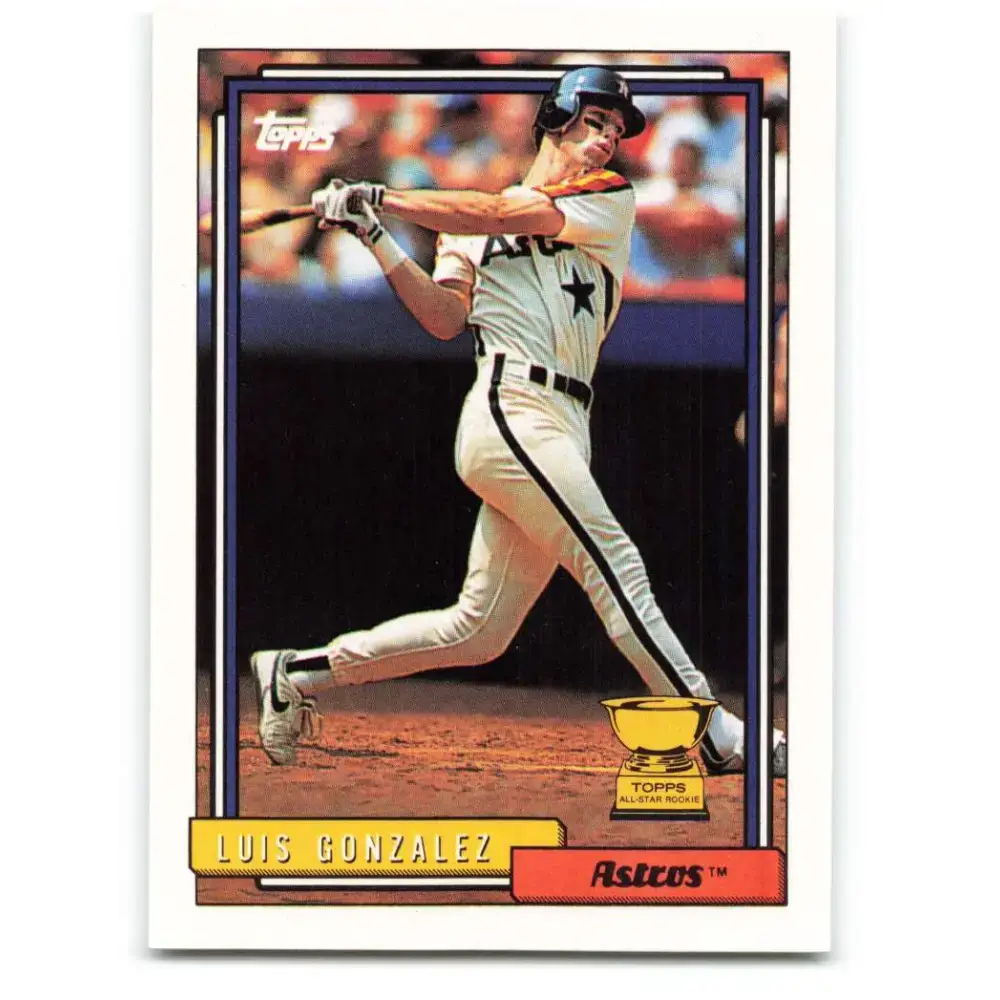 1992 Topps #12 Luis Gonzalez NM-MT Houston Astros Baseball Card - Baseball Card Single