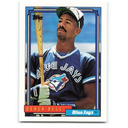 1992 Topps #121 Derek Bell EX Excellent Toronto Blue Jays Baseball Card - Baseball Card